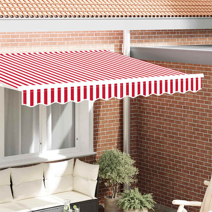 Markies Valance 2.3 X 0.2 M Canvas Rood En Wit 2.5 m