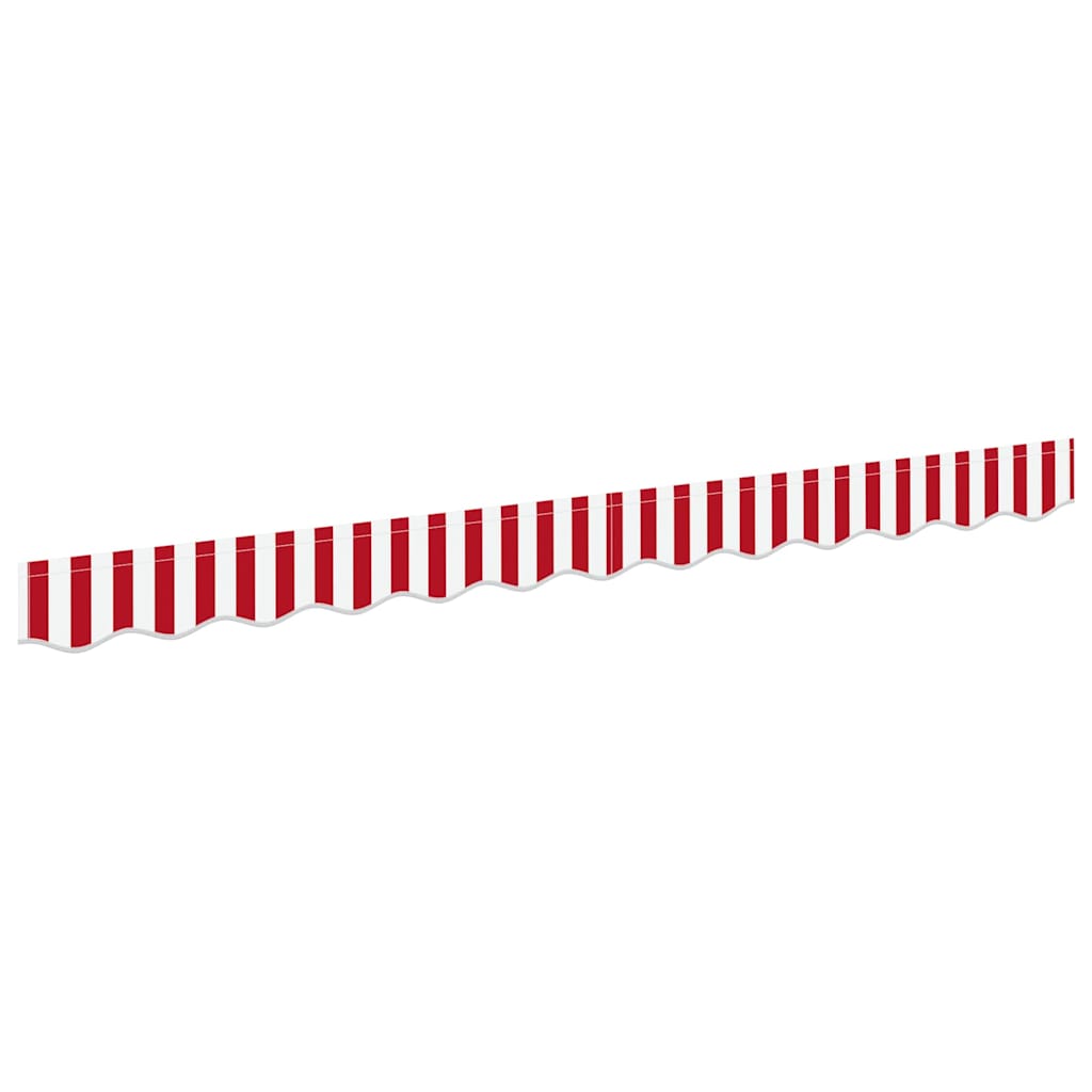 Markies Valance 2.3 X 0.2 M Canvas Rood En Wit 2.5 m