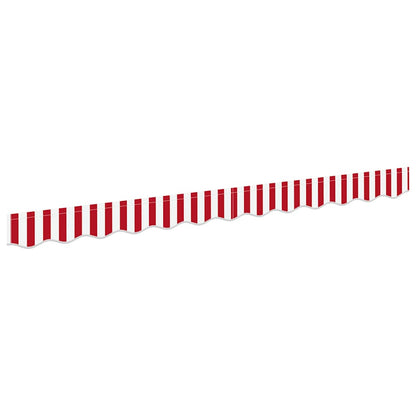 Markies Valance 2.3 X 0.2 M Canvas Rood En Wit 2.5 m