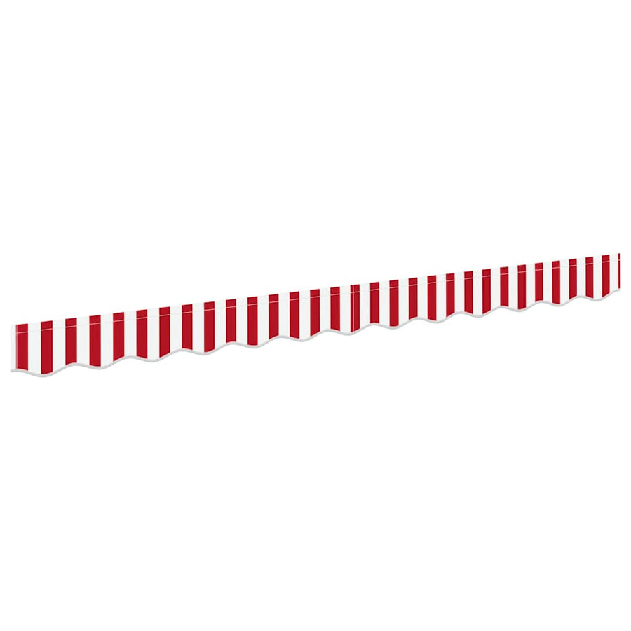 Markies Valance 2.3 X 0.2 M Canvas Rood En Wit 2.5 m