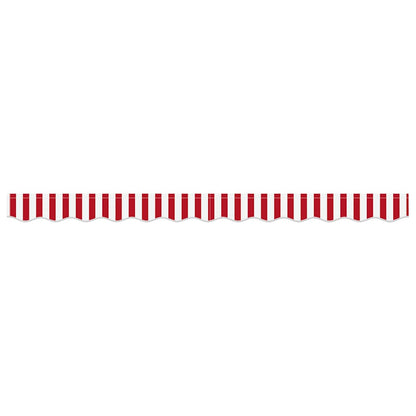 Markies Valance 2.3 X 0.2 M Canvas Rood En Wit 2.5 m