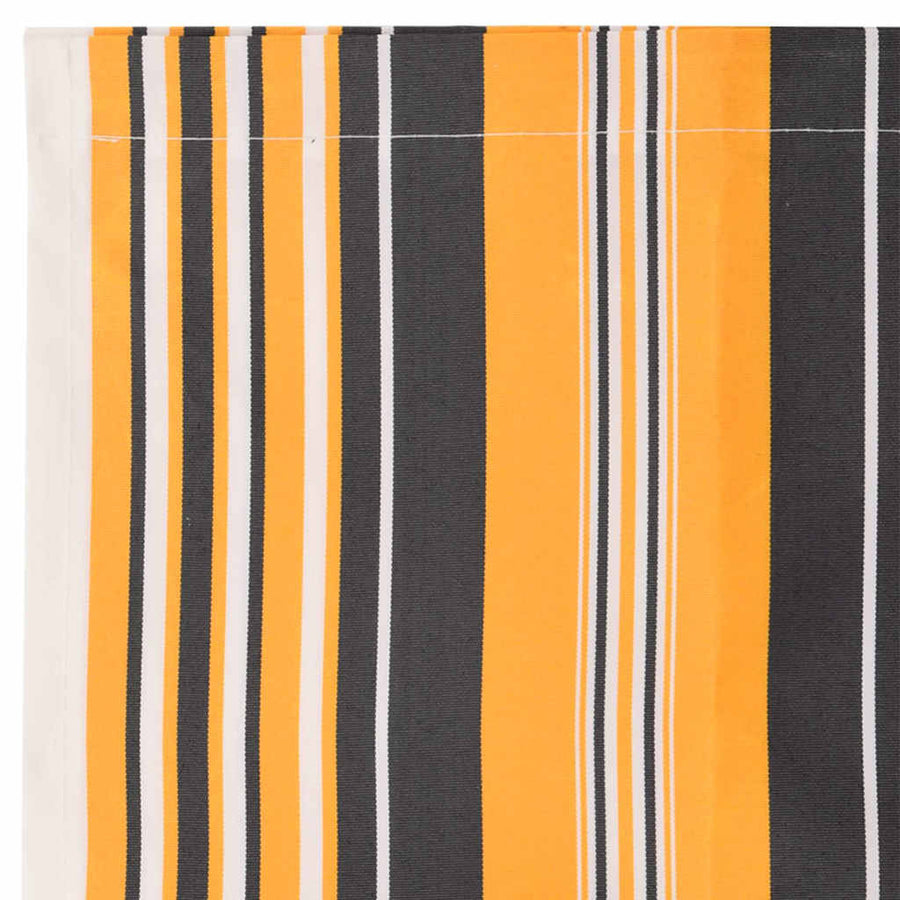 Vervangende markies volant Geel en Grijs 2,5 m Polyester