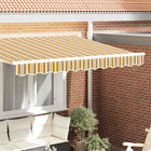 Markies volant 2,5 m geel grijs polyester