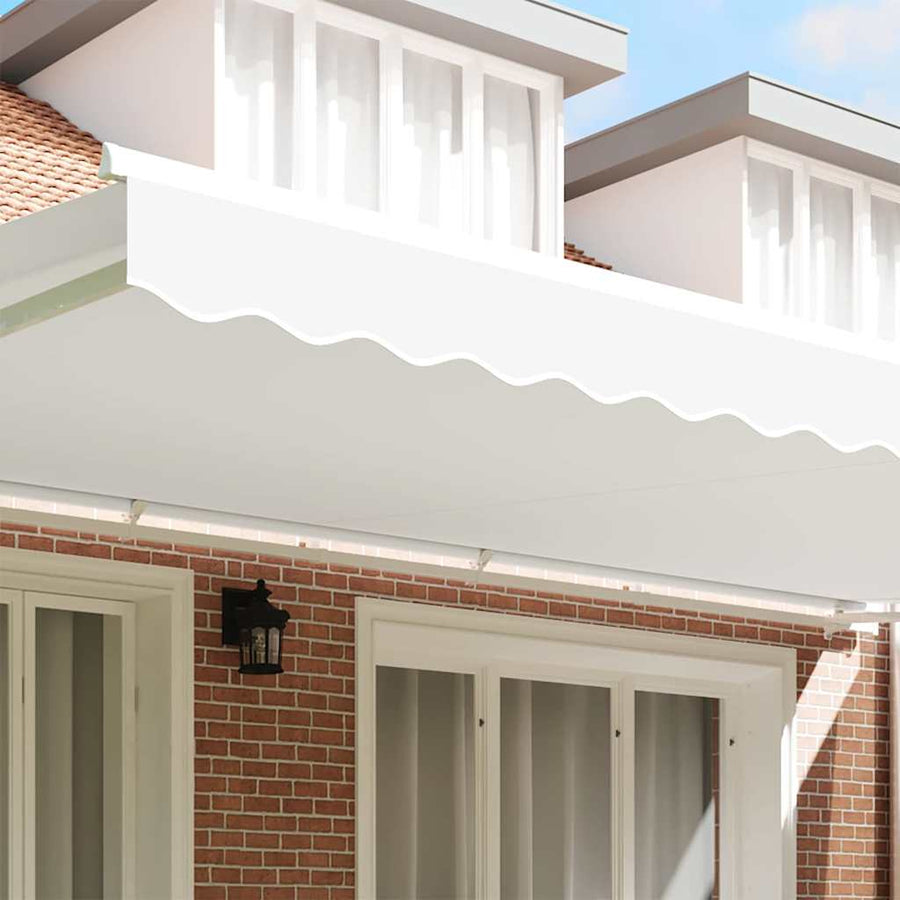 Vervangende markies volant Wit 6 m Polyester