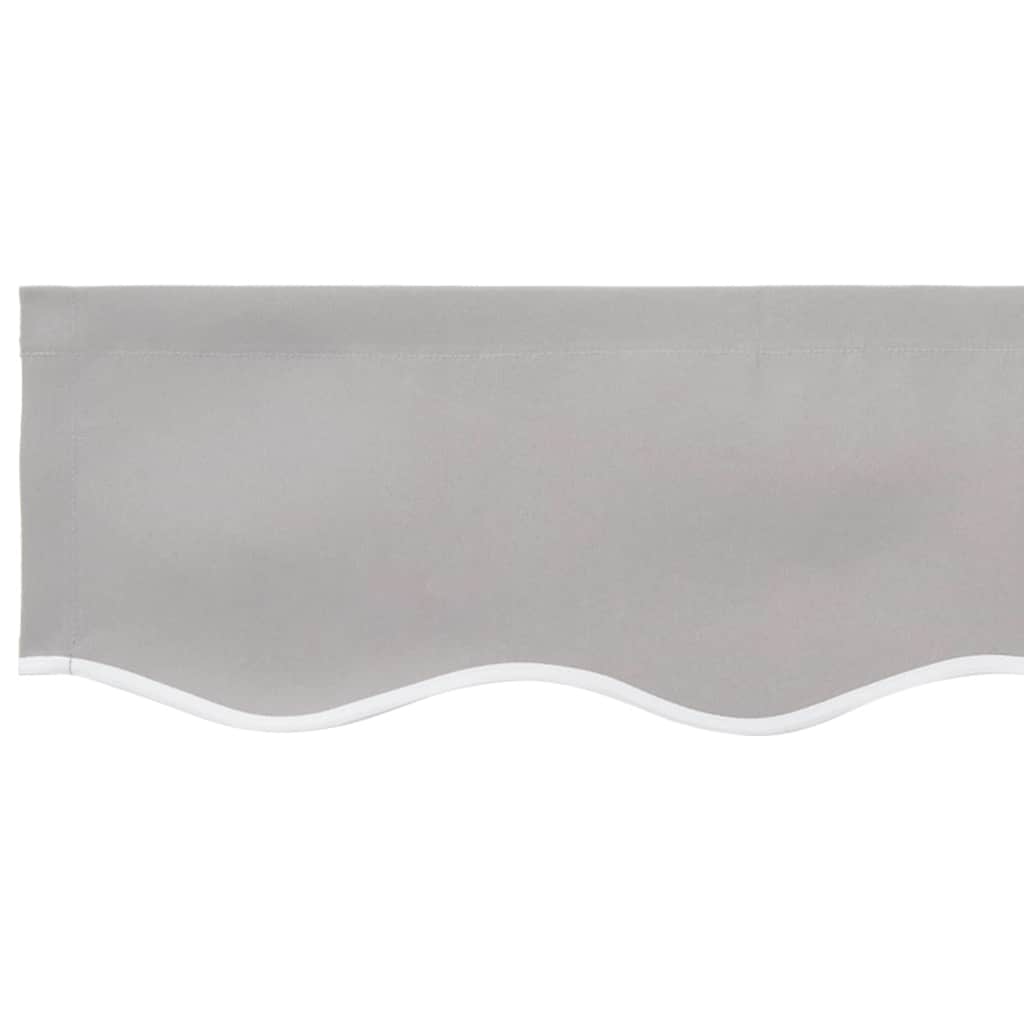 Vervangende markies volant Lichtgrijs 230 x 20 cm Polyester