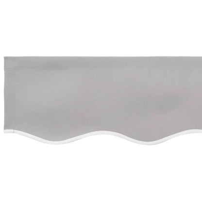 Vervangende markies volant Lichtgrijs 230 x 20 cm Polyester