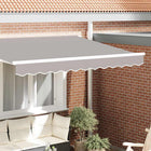 Markies volant lichtgrijs 230 x 20 cm polyester