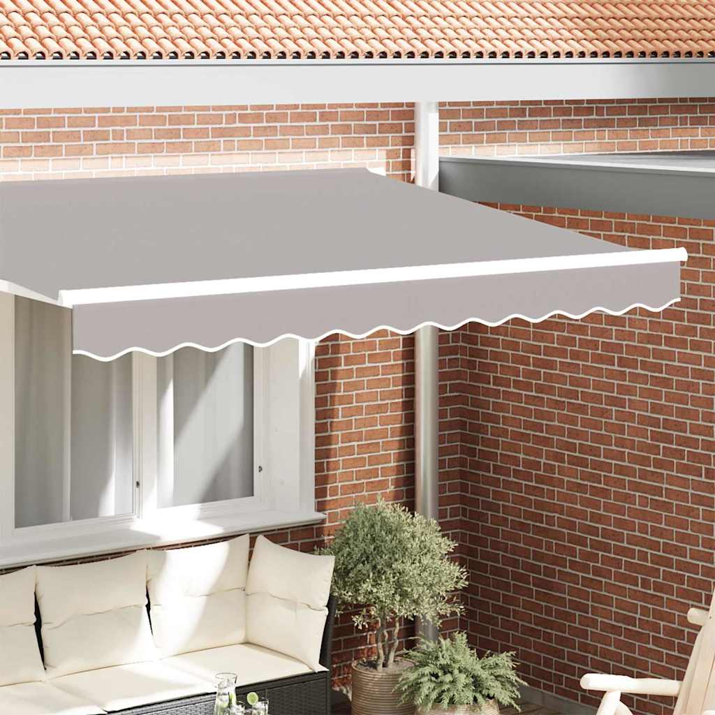 Vervangende markies volant Lichtgrijs 230 x 20 cm Polyester