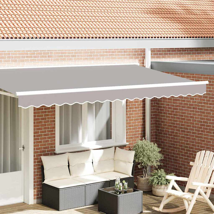 Markies Valance 3.8 X 0.2 M Canvas Lichtgrijs 4 m