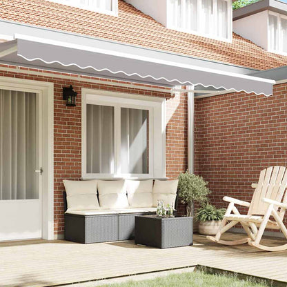 Markies Valance 3.8 X 0.2 M Canvas Lichtgrijs 4 m