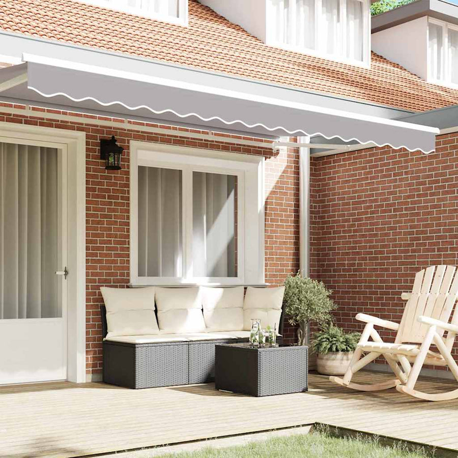 Markies Valance 3.8 X 0.2 M Canvas Lichtgrijs 4 m