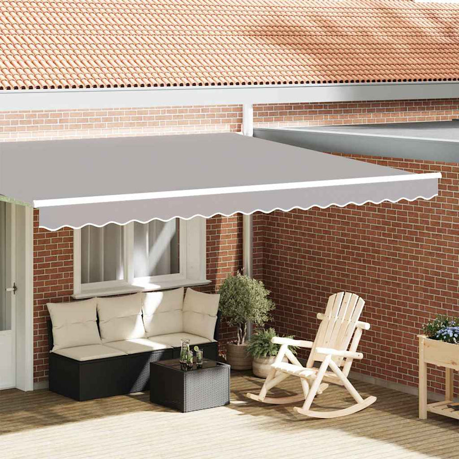 Markies Valance 4.3 X 0.2 M Canvas Lichtgrijs 4.5 m
