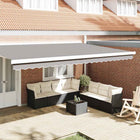 Markies valance 4.8 x 0.2 m canvas lichtgrijs