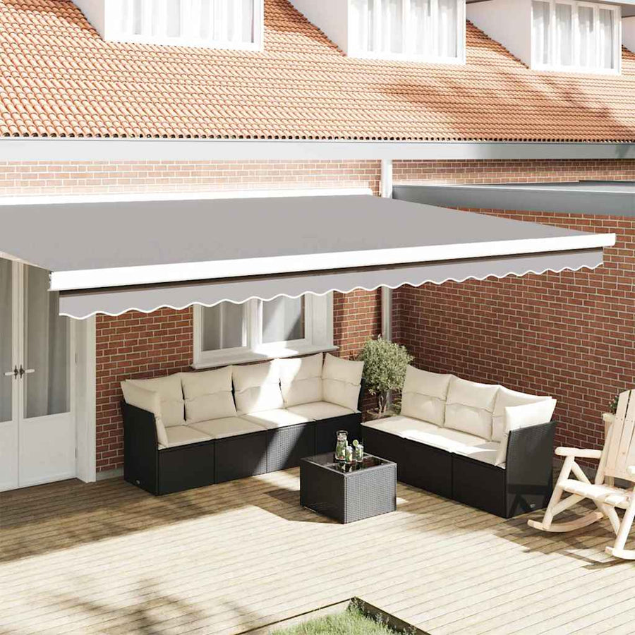 Markies Valance 4.8 X 0.2 M Canvas Lichtgrijs 5 m