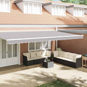 Markies valance 5.8 x 0.2 m lichtgrijs canvas