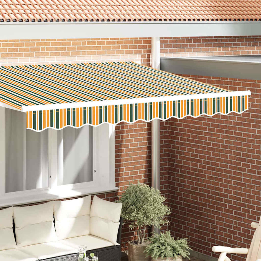 Markies Valance Groen en geel 2.3 x 0.2 m Canvas