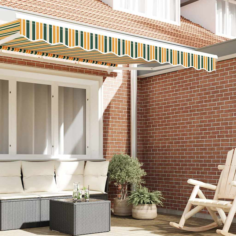Markies Valance Groen en geel 2.3 x 0.2 m Canvas
