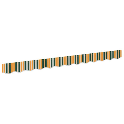 Markies Valance Groen en geel 2.3 x 0.2 m Canvas