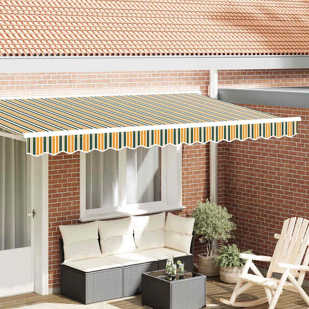 Markies Valance Groen En Geel 580 X 20 Cm Canvas