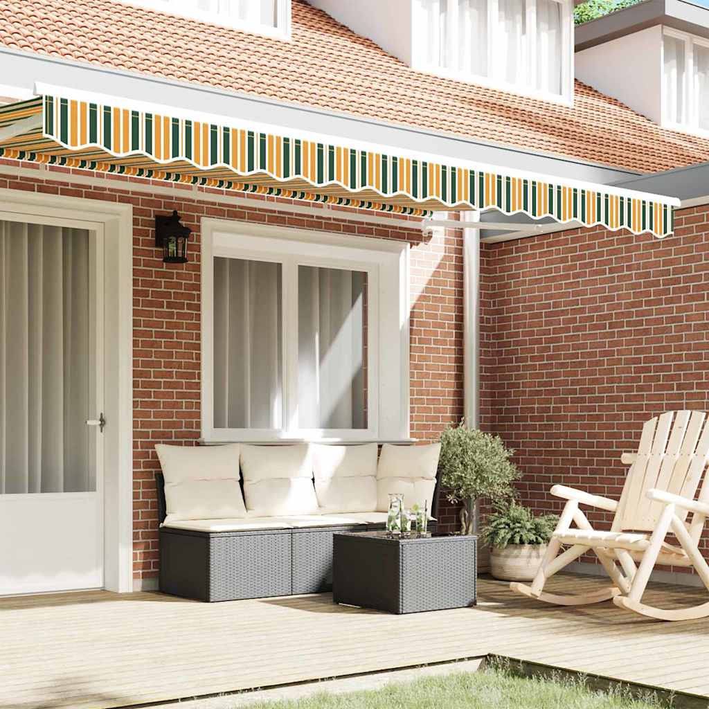 Markies Valance Groen En Geel 580 X 20 Cm Canvas