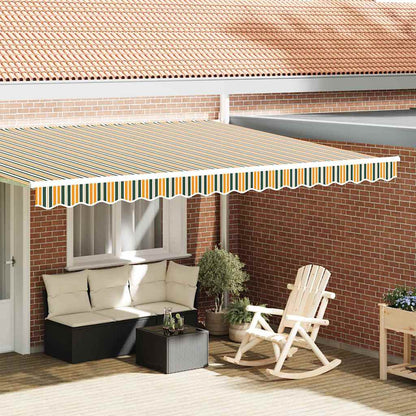 Markies Valance 4.3 X 0.2 M Canvas Groen En Geel 4.5 m