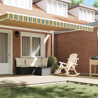 Markies Valance 4.3 X 0.2 M Canvas Groen En Geel 4.5 m