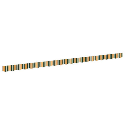Vervangende markies volant Groen en geel 480 x 20 cm Polyester