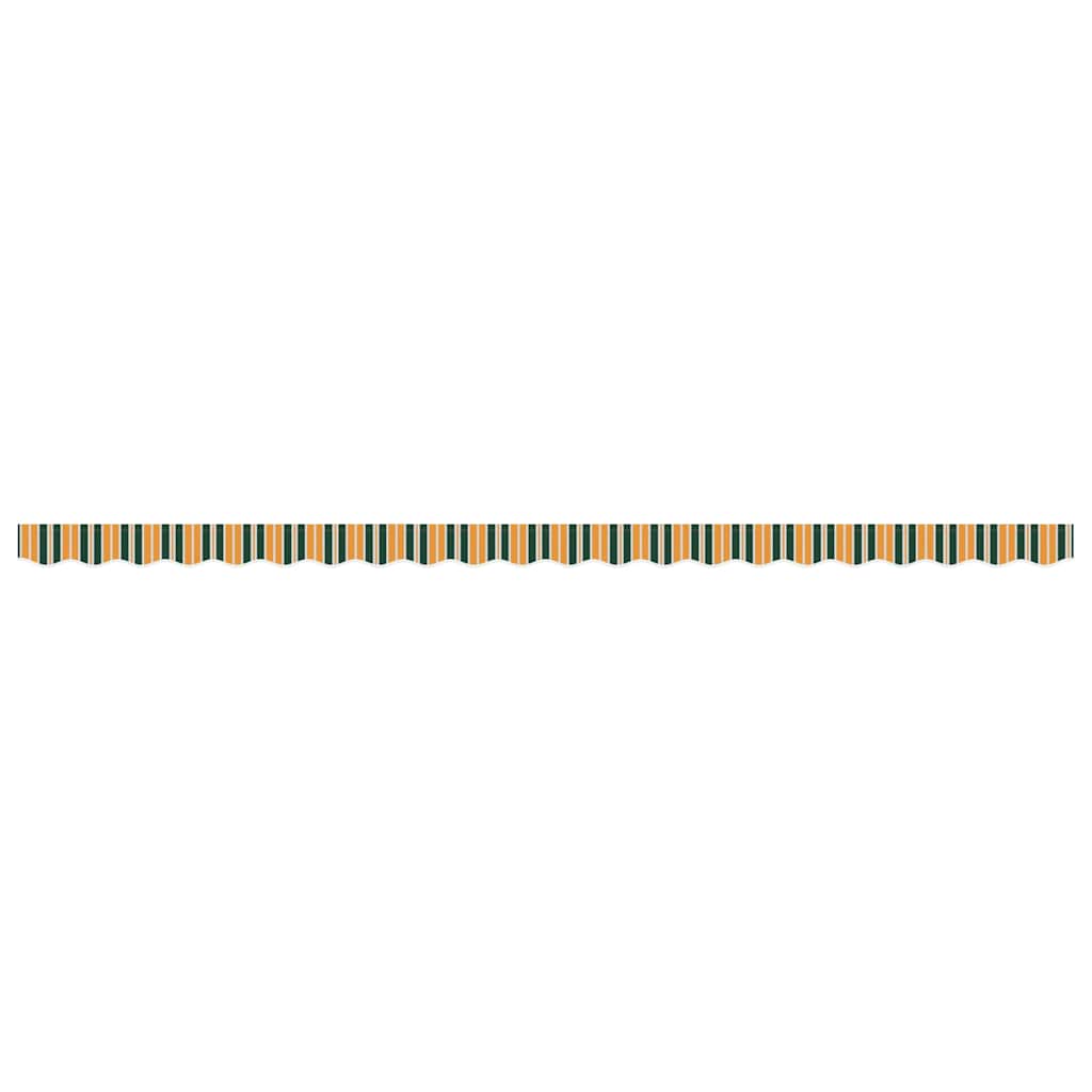 Vervangende markies volant Groen en geel 480 x 20 cm Polyester