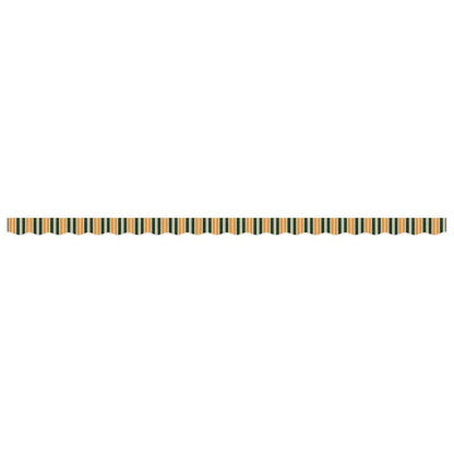 Vervangende markies volant Groen en geel 480 x 20 cm Polyester
