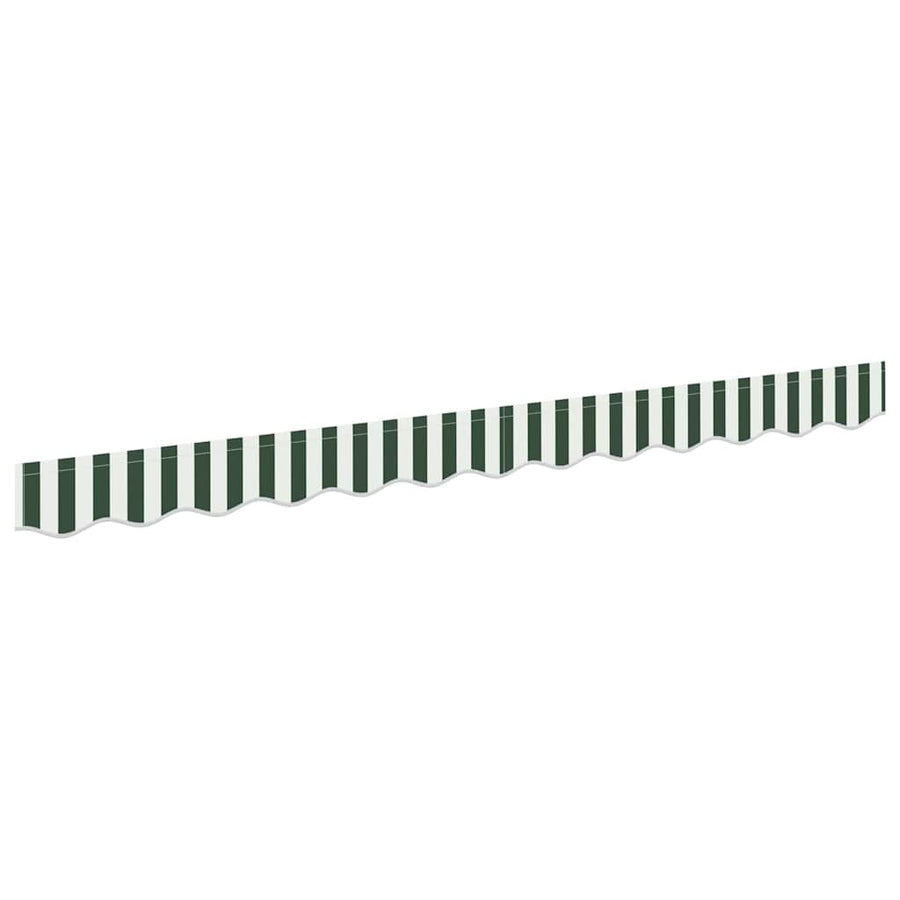 Markies Valance Groen en wit 2.8 x 0.2 m Canvas