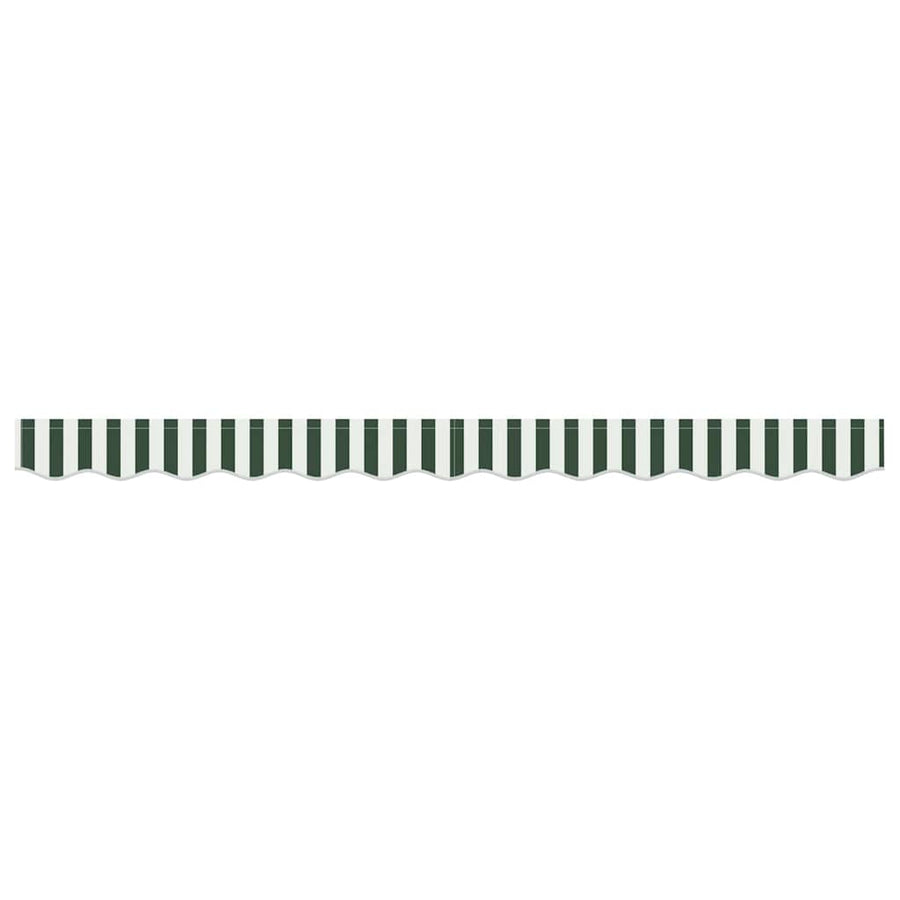 Markies Valance Groen en wit 2.8 x 0.2 m Canvas