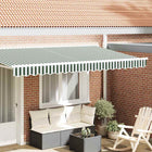 Markies valance 3.8x0.2 m canvas groen wit