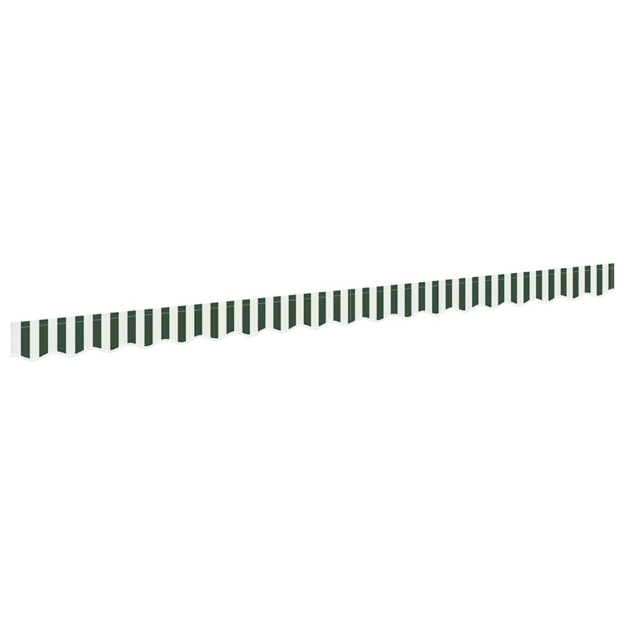 Markies Valance 3.8 X 0.2 M Canvas Groen En Wit 4 m