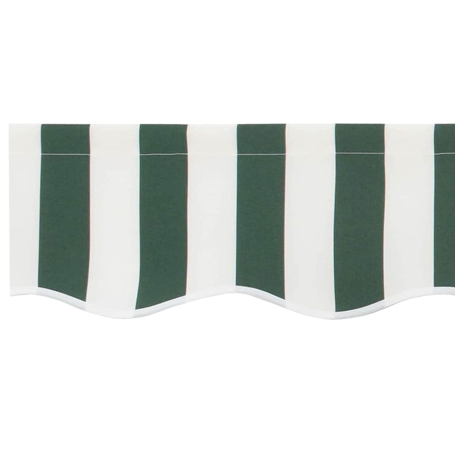 Markies Valance 4.3 X 0.2 M Canvas Groen En Wit 4.5 m