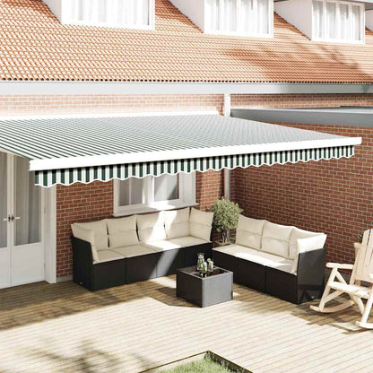 Markies Valance 4.8 X 0.2 M Canvas Groen En Wit 5 m