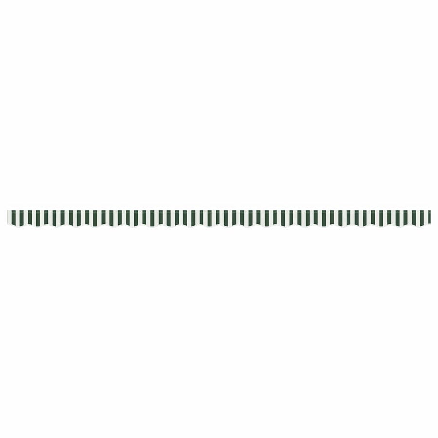 Markies Valance 4.8 X 0.2 M Canvas Groen En Wit 5 m