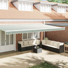 Markies valance 5.8 x 0.2 m groen wit
