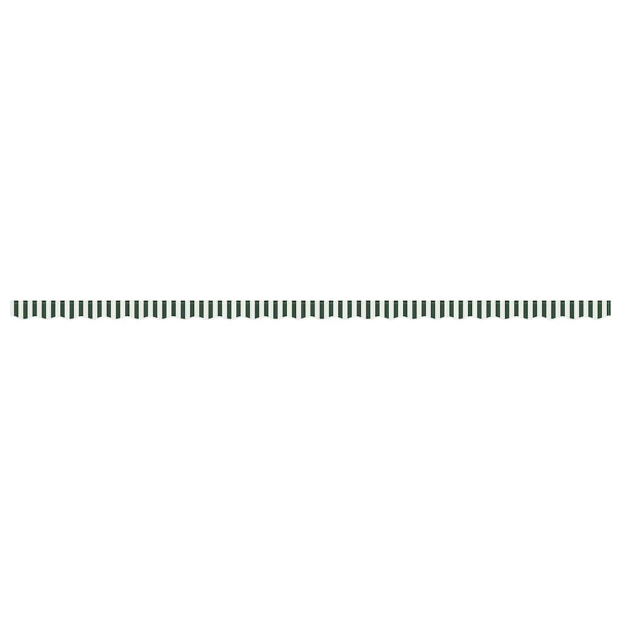 Markies Valance 5.8 X 0.2 M Canvas Groen En Wit 6 m