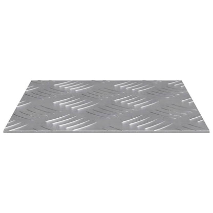 Trap Tread Vierkant 2 pcs Zilver 20 x 20 cm Aluminium