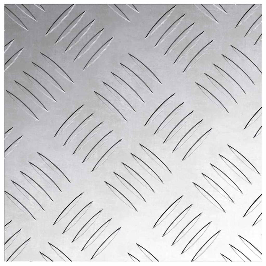 Trap Tread Vierkant 2 pcs Zilver 20 x 20 cm Aluminium