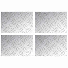 Trap Tread Rechthoekig 4 pcs Zilver 30 x 20 cm Aluminium