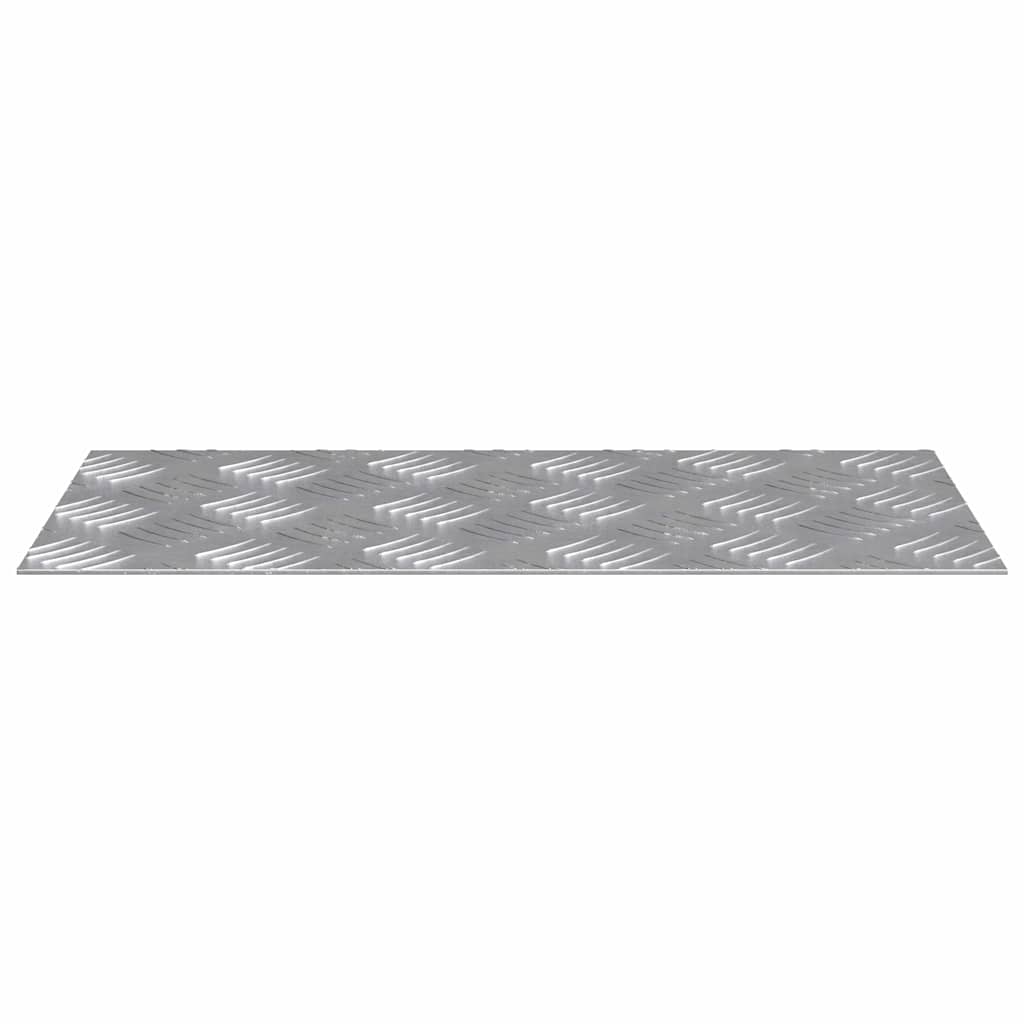 Trap Tread Rechthoekig 4 pcs Zilver 40 x 20 cm Aluminium