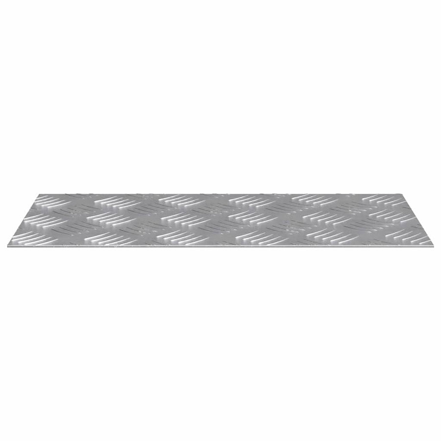 Trap Tread Rechthoekig 2 pcs Zilver 40 x 20 cm Aluminium
