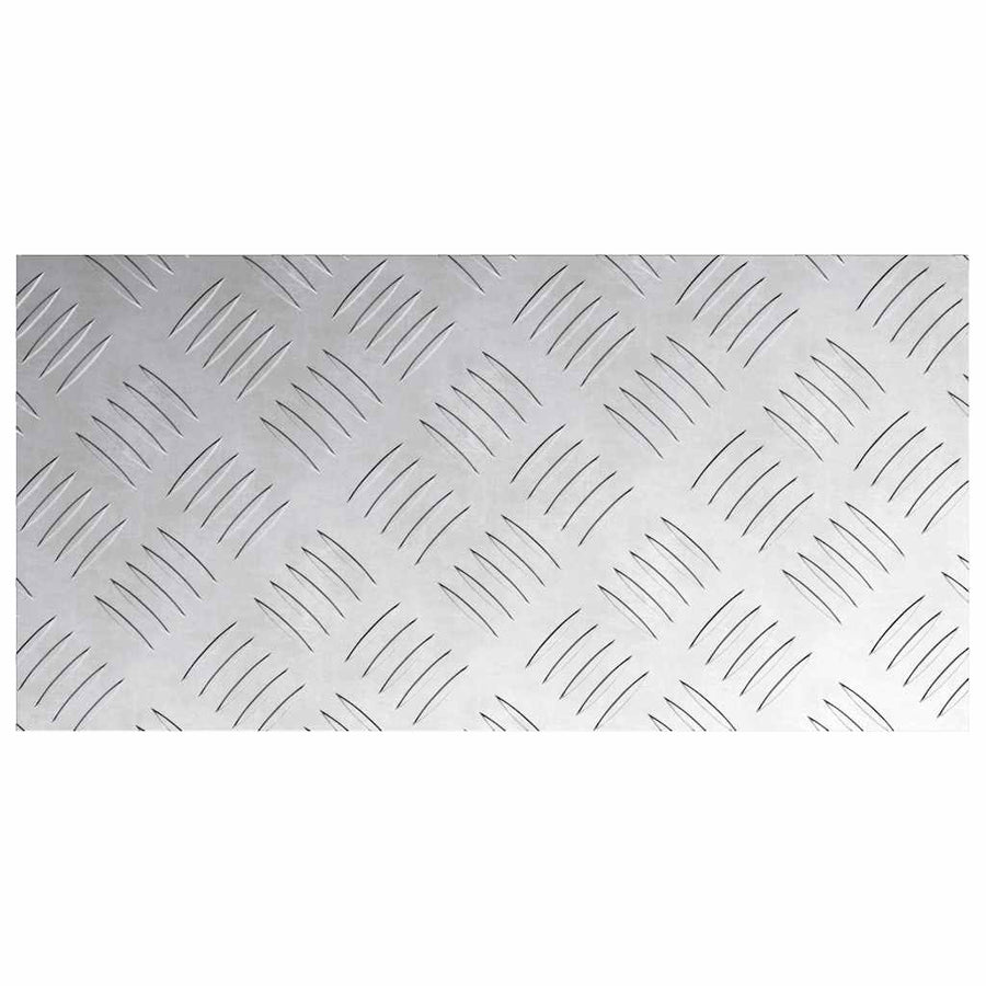Trap Tread Rechthoekig 2 pcs Zilver 40 x 20 cm Aluminium