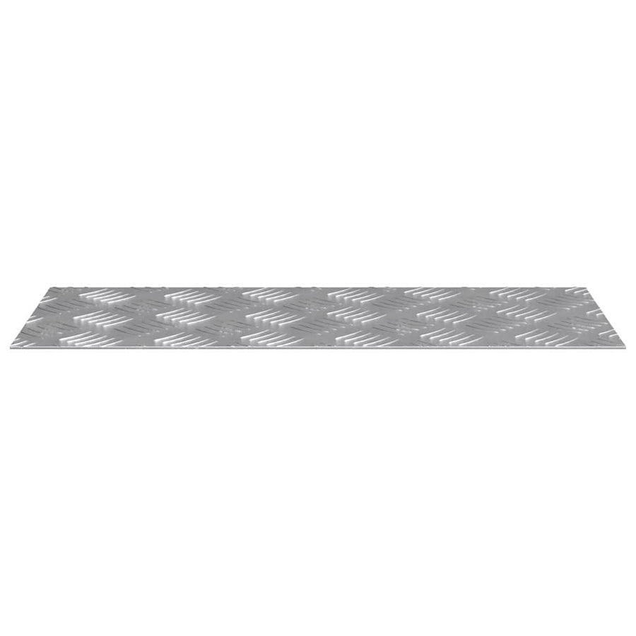 Trap Tread Rechthoekig 4 pcs Zilver 50 x 20 cm Aluminium
