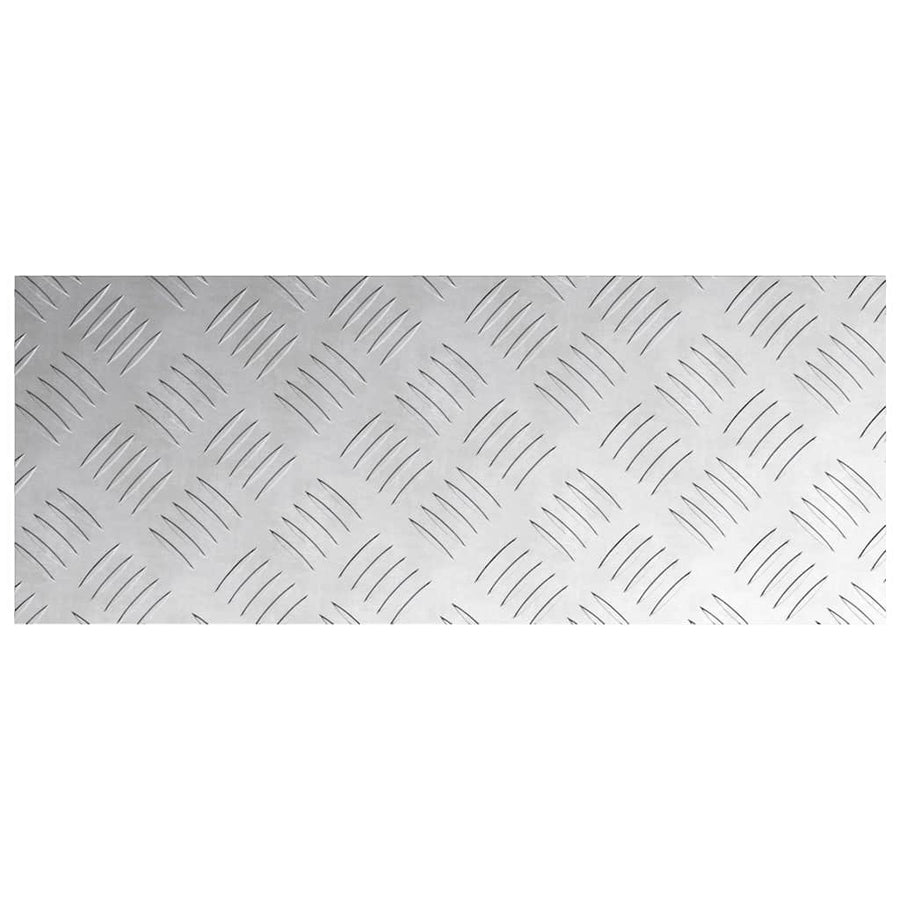 Trap Tread Rechthoekig 4 pcs Zilver 50 x 20 cm Aluminium