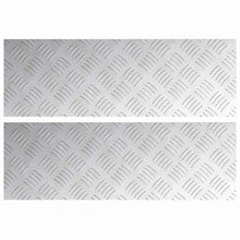 Trap Tread Rechthoekig 2 pcs Zilver 60 x 20 cm Aluminium