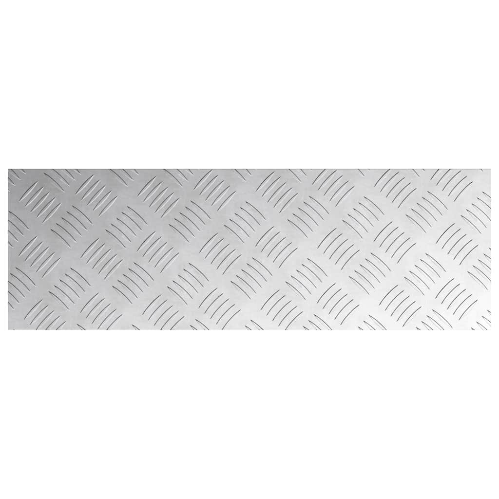 Trap Tread Rechthoekig 2 pcs Zilver 60 x 20 cm Aluminium