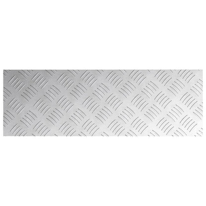 Trap Tread Rechthoekig 2 pcs Zilver 60 x 20 cm Aluminium