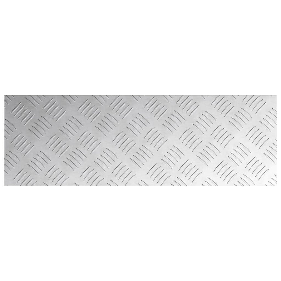 Trap Tread Rechthoekig 2 pcs Zilver 60 x 20 cm Aluminium